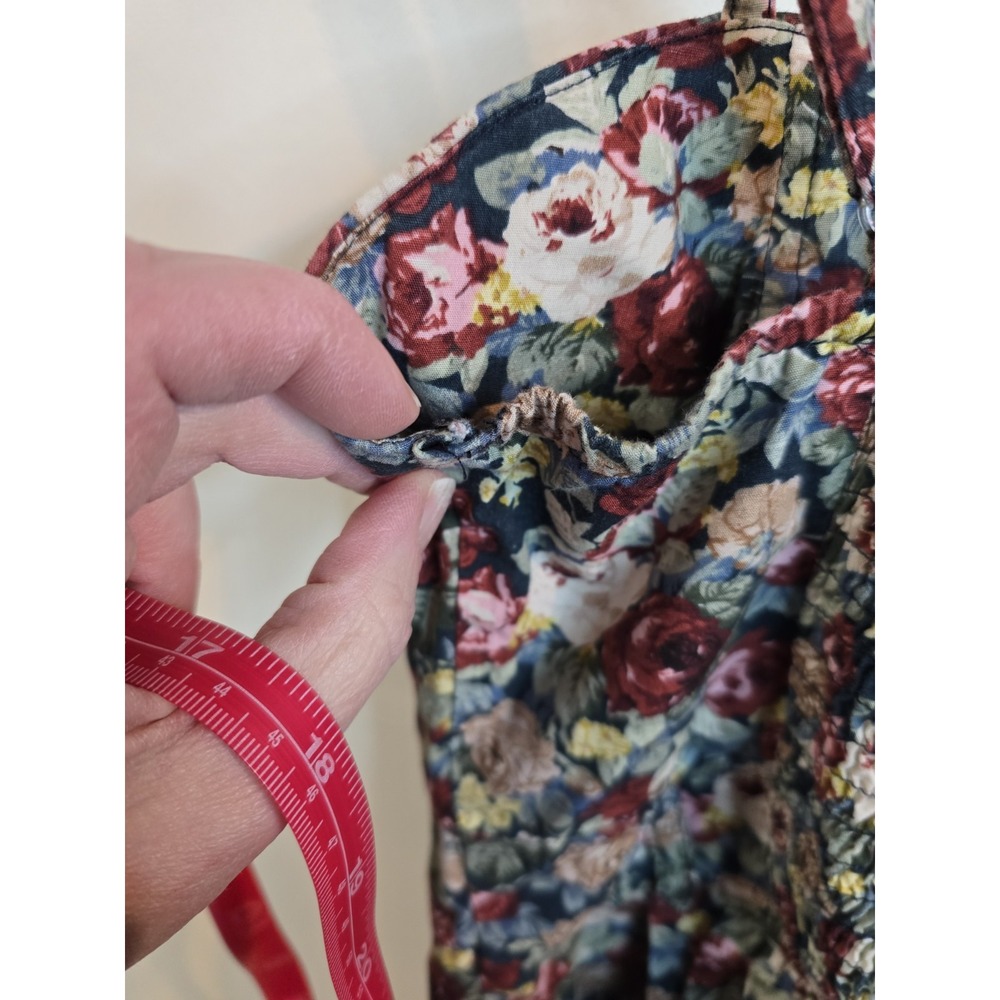 VTG Y2K Deb Floral Corset Button Front Coquette Dainty Feminine Dress Small - Picture 12 of 13